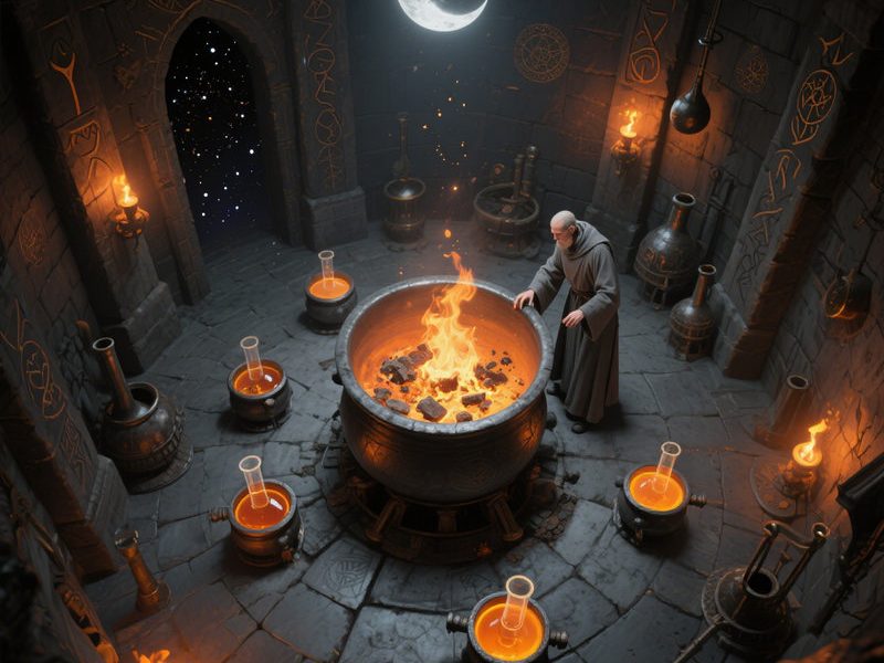 Lunar Crucible: The Alchemy of Celestial Phases